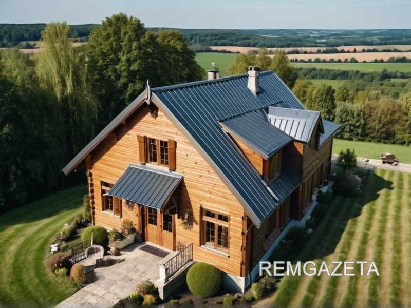 Лежачий фальц на крутых скатах